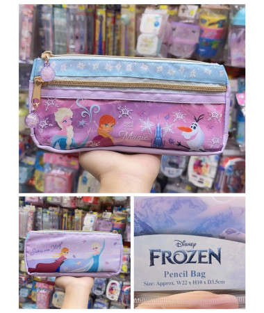 Frozen Elsa Anna 雙拉鍊筆袋